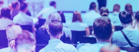 Group of people at a conference