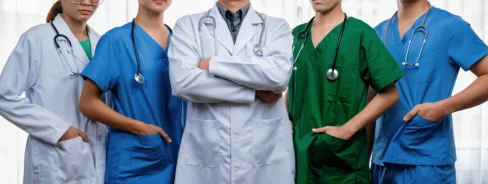 Group of healthcare professionals