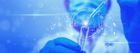 Scientist AI technology biotechnology medical research