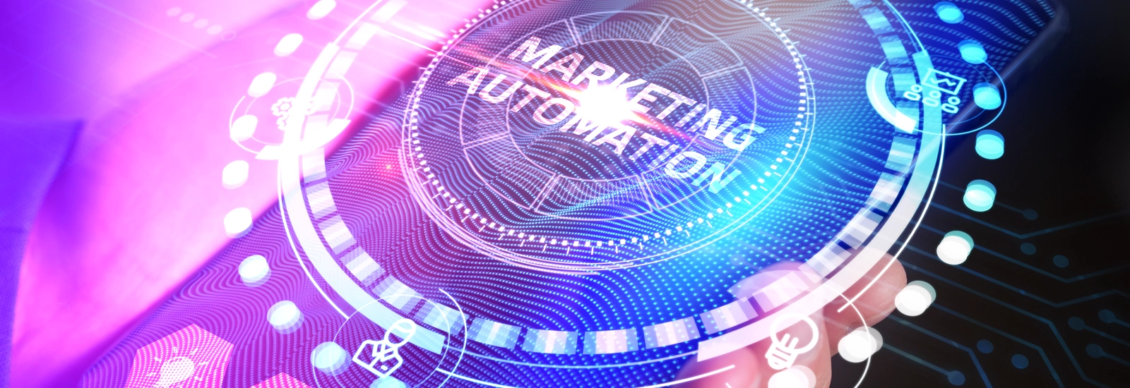 SEM marketing graphic with icons