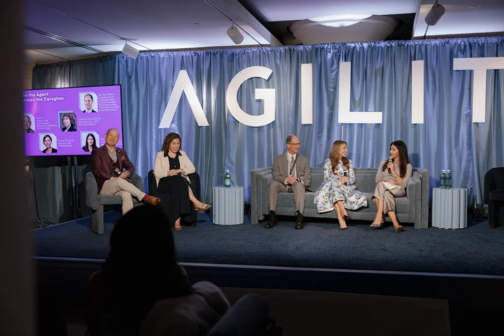 Stefanie Klaskow, Managing Director Health, Google, speaks on the panel, "When the Agent Becomes the Caregiver" at Agility 2026 in Philadelphia.